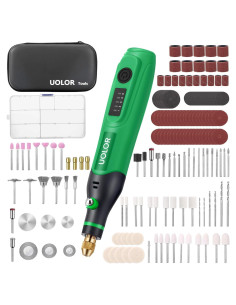 Mini Herramienta Rotativa Inalámbrica Uolor UH071 con 158 Accesorios