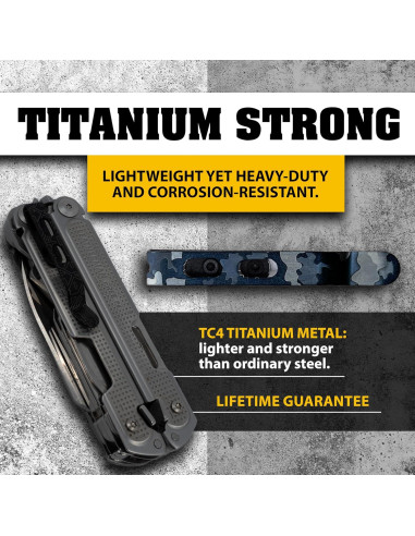 Clip de bolsillo Donk! para herramientas Leatherman Free - Titanio Negro