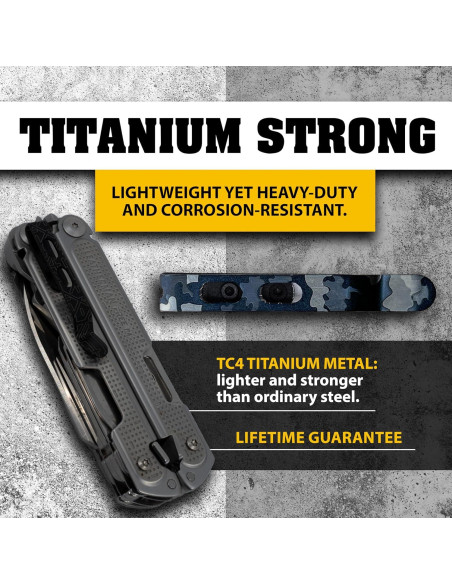 Clip de bolsillo Donk! para herramientas Leatherman Free - Titanio Negro