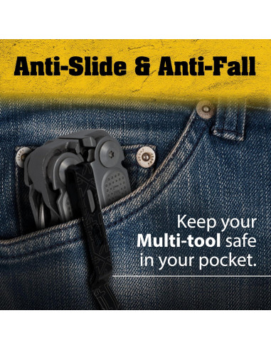 Clip de bolsillo Donk! para herramientas Leatherman Free - Titanio Negro