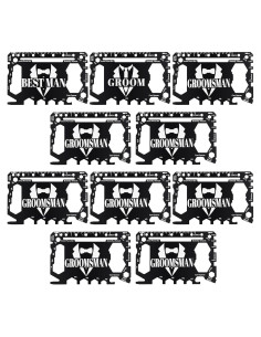 Multiherramienta 46 en 1 Gisafai - 10 Pcs Acero Inoxidable Negro