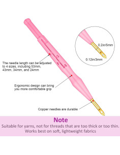 Kit de Agujas de Punch 17 Piezas WILLBOND con Mango de Madera 2