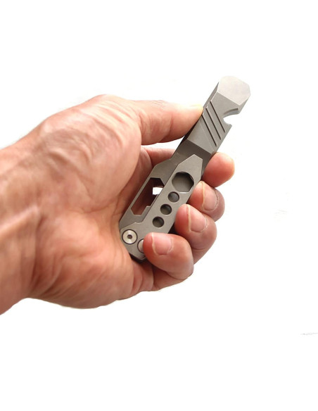 Barra de palanca multifuncional Fanycs de titanio 120mm