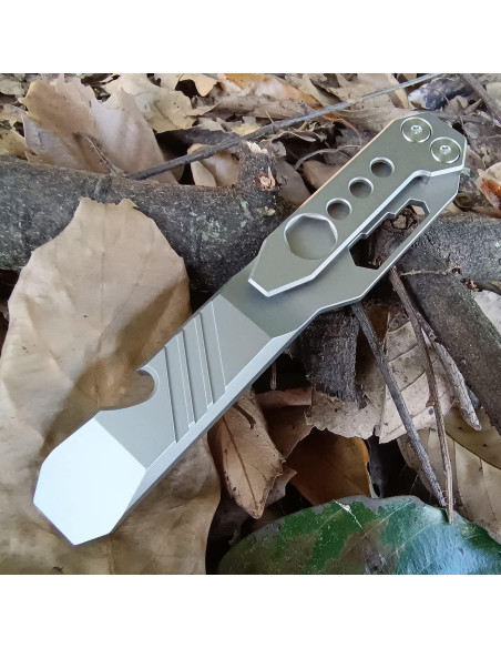 Barra de palanca multifuncional Fanycs de titanio 120mm