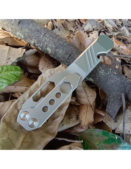 Barra de palanca multifuncional Fanycs de titanio 120mm