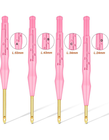Kit de Agujas de Punch 17 Piezas WILLBOND con Mango de Madera