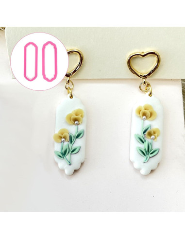 Cortadores de Arcilla de Polímero KALIONE 10 Piezas para Joyería