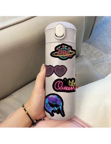 Pack 100 Calcomanías Neón UoYYelly Impermeables para Decorar