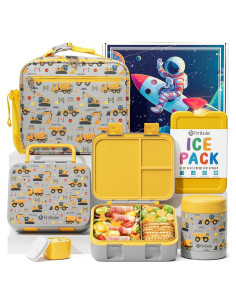 Caja de Almuerzo Bento Fimibuke 32Oz con Tarro Aislado 12Oz