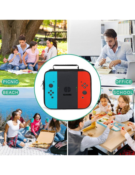 Bolsa de Almuerzo Luatdmx Juego-01 Impermeable Aislante 24.99x6.50x20.99cm