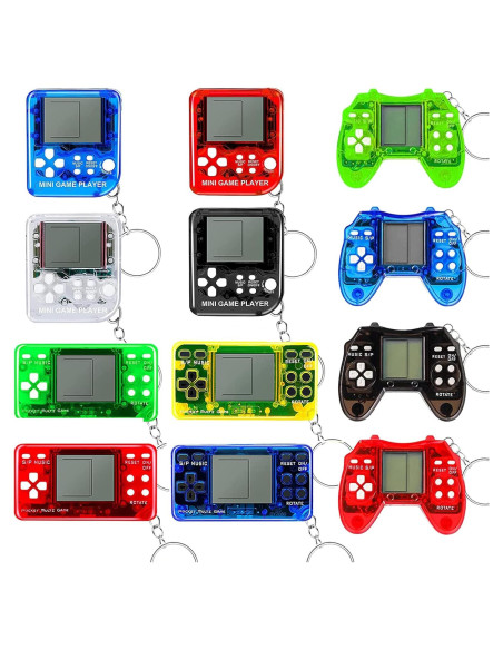 12 Llaveros de Videojuegos Carlerait para Fiesta Infantil