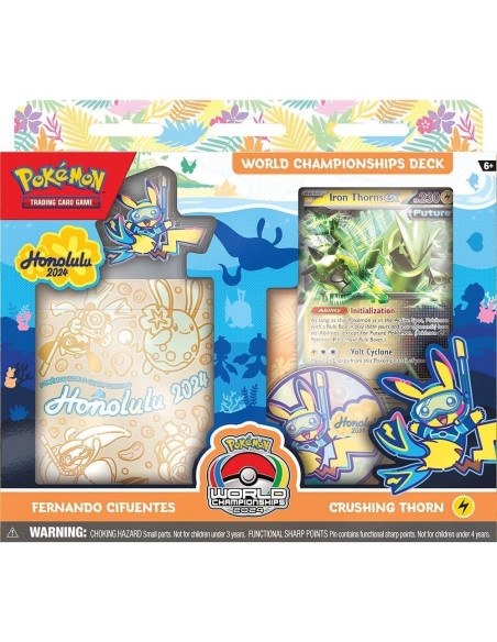 Baraja Campeonato Mundial Pokémon TCG 2024 - 60 cartas