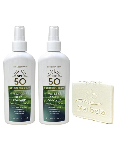 Spray Protector Solar SPF 50 Baño y Cuerpo Trabajos 2x195ml