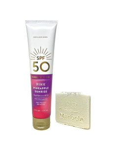 Loción Solar SPF 50 Piña Rosa Bath & Body Works 177 mL