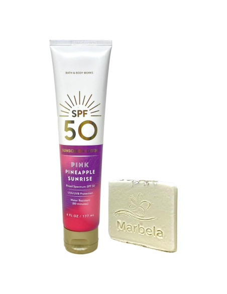 Loción Solar SPF 50 Piña Rosa Bath & Body Works 177 mL