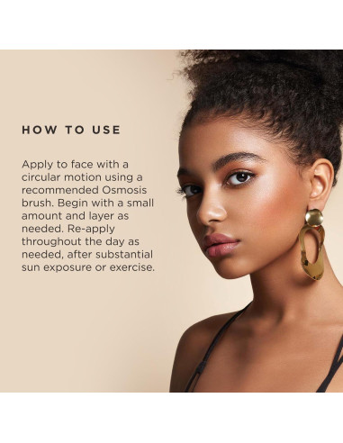 Maquillaje en Polvo Ligero Osmosis - Cobertura Media a Completa - 8 Tonos