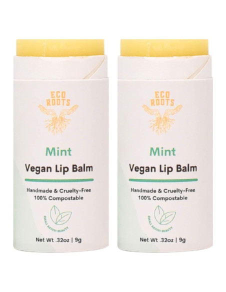 Bálsamo Labial Orgánico Menta EcoRoots - Set 2 Unidades