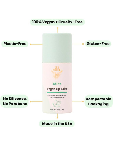 Bálsamo Labial Orgánico Menta EcoRoots - Set 2 Unidades