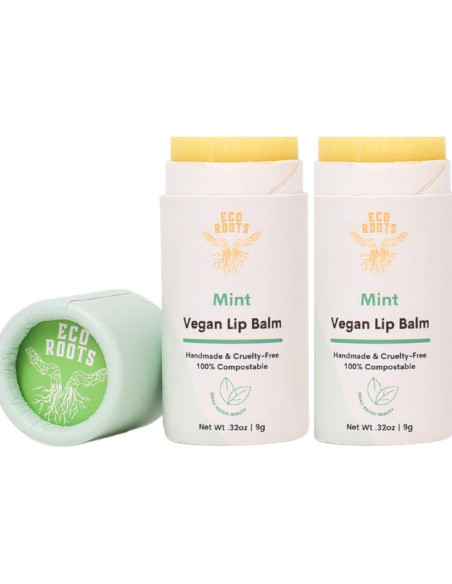 Bálsamo Labial Orgánico Menta EcoRoots - Set 2 Unidades