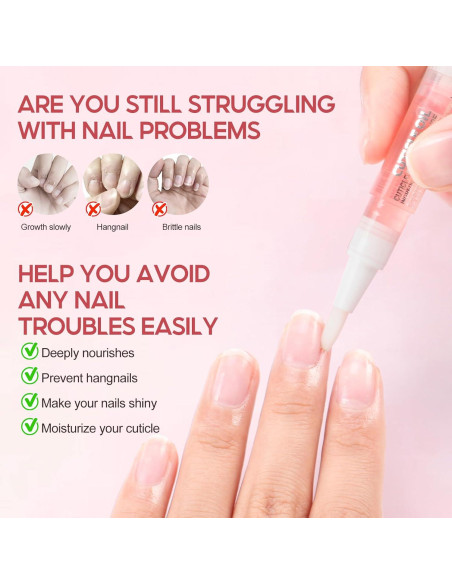 Kit de Cuidado de Uñas Peacecolor 16Pcs Aceite Cutículas