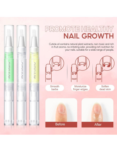 Kit de Cuidado de Uñas Peacecolor 16Pcs Aceite Cutículas