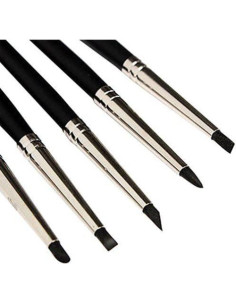 Set de 5 Pinceles de Silicona COMIART Tamaño 0 para Escultura 2
