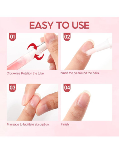 Kit de Cuidado de Uñas Peacecolor 16Pcs Aceite Cutículas