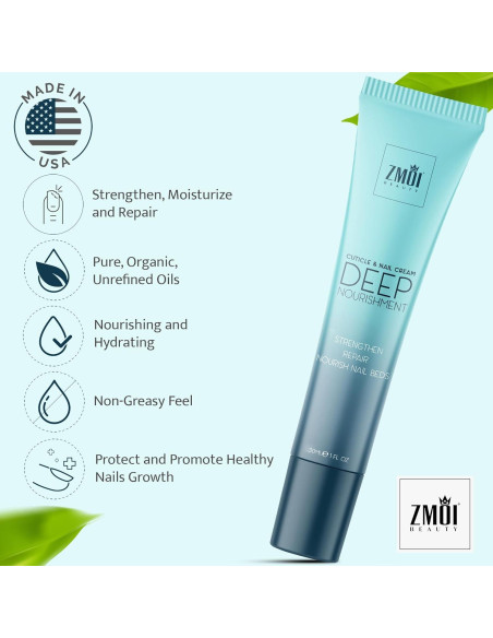 Crema Tratamiento Cutículas y Uñas ZMOI 28.35 g Hidratante