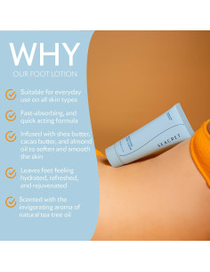 Crema para Pies Seacret - Hidratante con Aceite de Árbol de Té 2