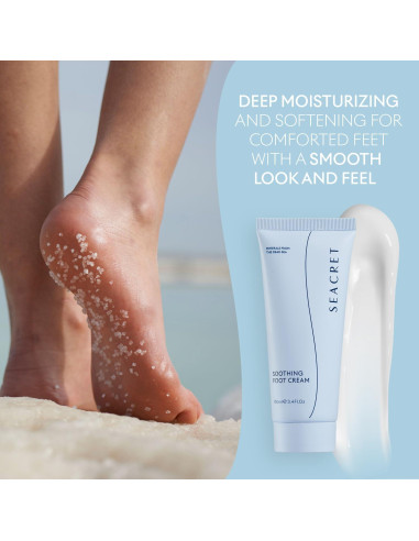 Crema para Pies Seacret - Hidratante con Aceite de Árbol de Té