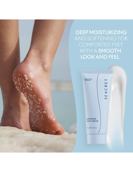 Crema para Pies Seacret - Hidratante con Aceite de Árbol de Té