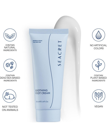 Crema para Pies Seacret - Hidratante con Aceite de Árbol de Té