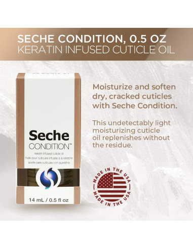 Aceite de Cutícula Seche Condition 14.79 ml - Hidratante y Fortalecedor