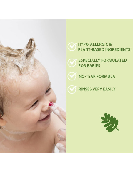 Champú 3 en 1 WBM Baby Care para Bebés - Orgánico, 283.5g