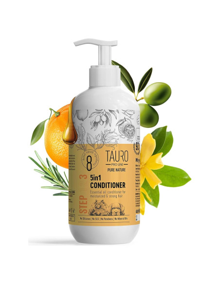 Acondicionador Desenredante Tauro Pro Line 5en1 400ml