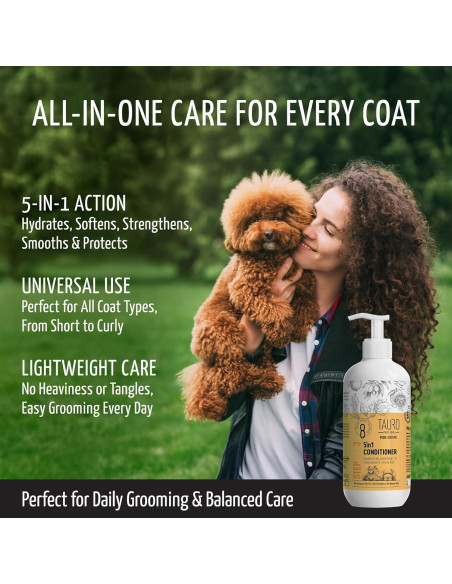 Acondicionador Desenredante Tauro Pro Line 5en1 400ml