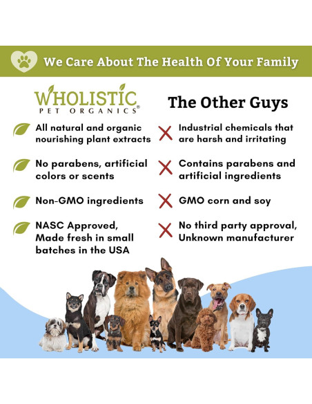 Champú Concentrado Orgánico Wholistic para Perros y Gatos 56g