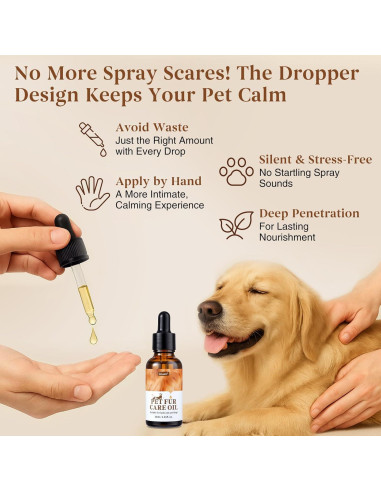 Aceite Acondicionador Sin Enjuague Oivolii 30 ml para Mascotas