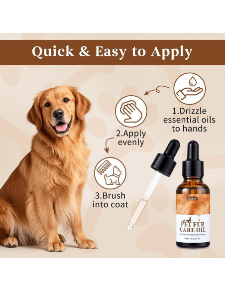 Aceite Acondicionador Sin Enjuague Oivolii 30 ml para Mascotas