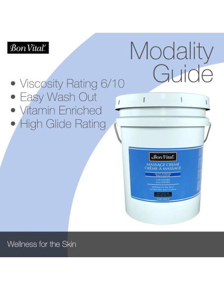 Crema de Masaje Bon Vital 19L con Aloe Vera y Vitaminas