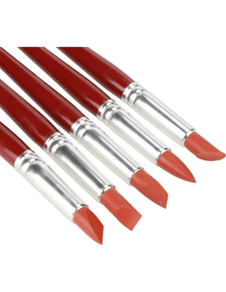 5 Pinceles de Silicona Walfront para Pintura y Escultura