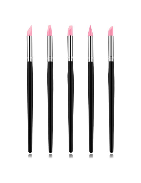 5 Pinceles de Silicona para Resina Lusofie 20cm Alta Calidad