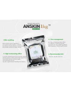 Polvo de Máscara Modeladora ALOE 2500ml para Calmar la Piel 2