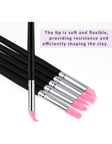 5 Pinceles de Silicona para Resina Lusofie 20cm Alta Calidad