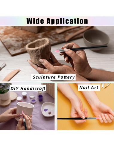 5 Pinceles de Silicona para Resina Lusofie 20cm Alta Calidad