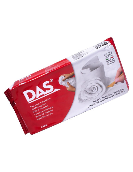 Arcilla de Modelado DAS 1 Kg Blanca que Endurece al Aire