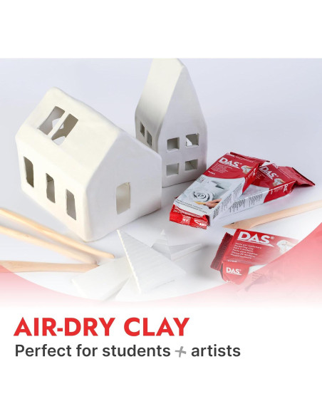 Arcilla de Modelado DAS 1 Kg Blanca que Endurece al Aire