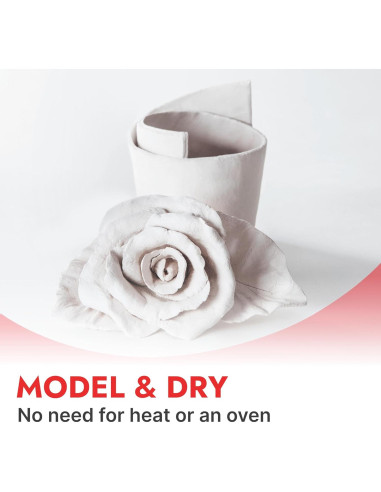 Arcilla de Modelado DAS 1 Kg Blanca que Endurece al Aire