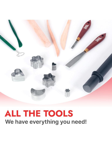 Arcilla de Modelado DAS 1 Kg Blanca que Endurece al Aire