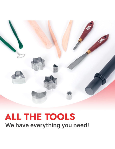 Arcilla de Modelado DAS 1 Kg Blanca que Endurece al Aire